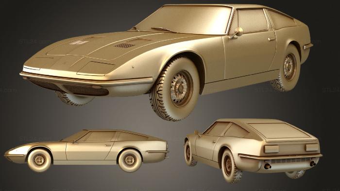Автомобили и транспорт (Мазерати Инди 1969, CARS_2351) 3D модель для ЧПУ станка